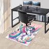 1pc Rainbow Unicorn Office Chair Mat - Anime Cartoon Design, Non-Slip Carpet for Home Decor, Suitable for All Seasons.H096