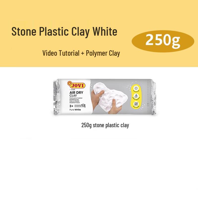 Набор белой самозатвердевающей глины Ladoll 500 г - DIY-глина для лепки фигурок, не требующая обжига