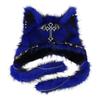 Fuzzy Rabbit Fur Cat Ear Beanie Hat Winter Warm Knit Cap Gothic Punk Style Women