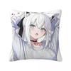 Pillow Cover Anime Ookami Mio Japan Graphic Cushion Cover Cute Funny Pillow Case For Chair Sofa Home Decoration Pillowcases