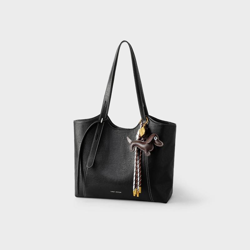 Viney Sausage Dog Pendant Large Capacity Tote Bag for Women