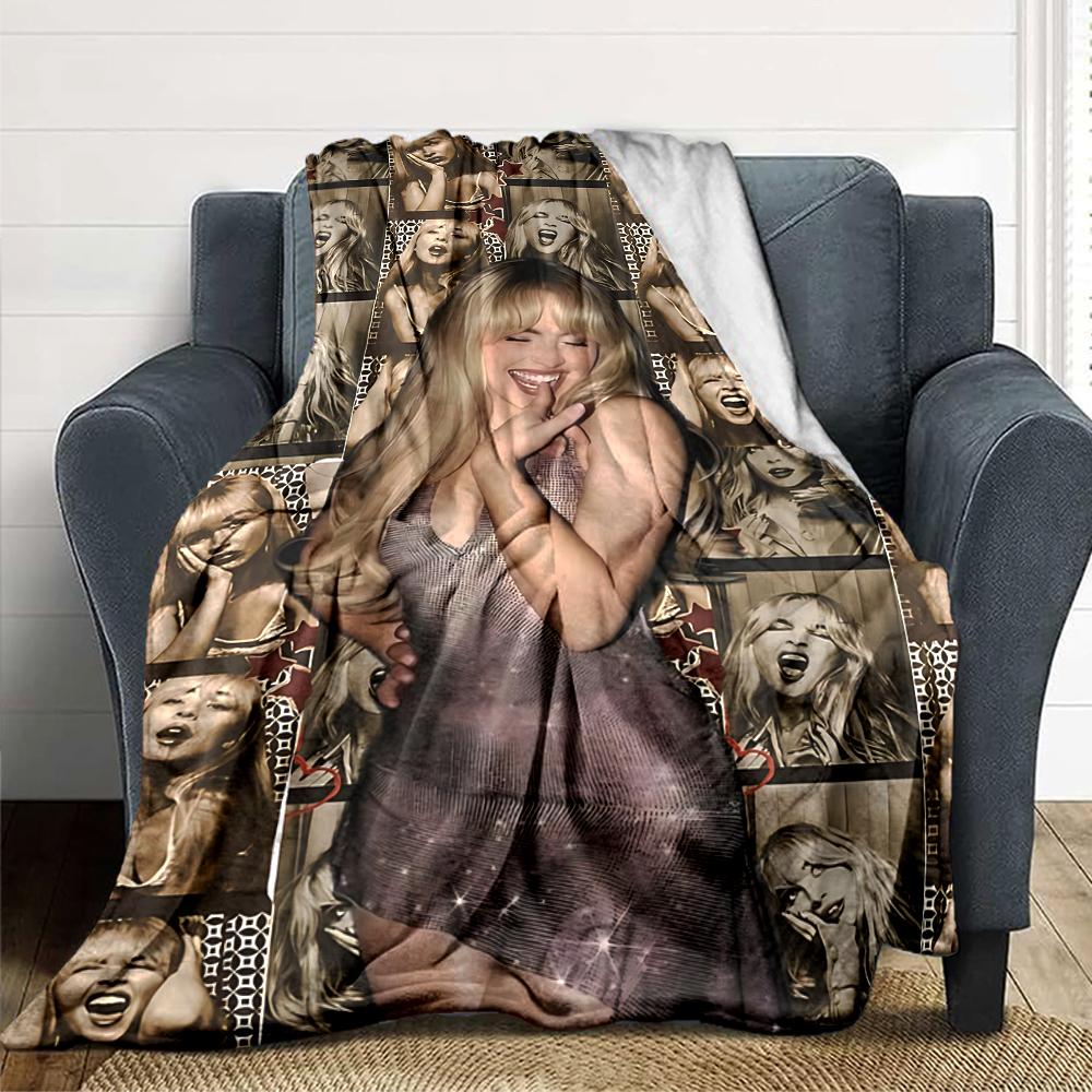 Golden Photo Booth Fun Blanket Soft Throw Blanket For Home Bedroom Bed Sofa Travel Office Solid Christmas Blanket