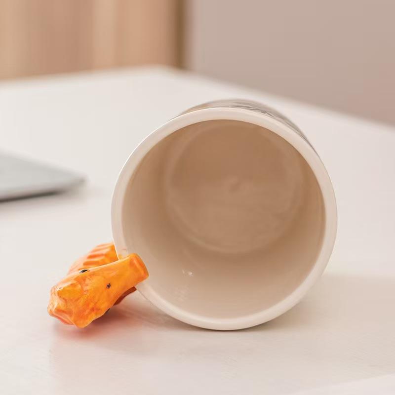 Керамическая кружка для кофе ручной работы на морскую тематику, креативная арт-чашка для молока с дизайном Осьминога, Дельфина, Морского конька. Подарок для детей и друзей