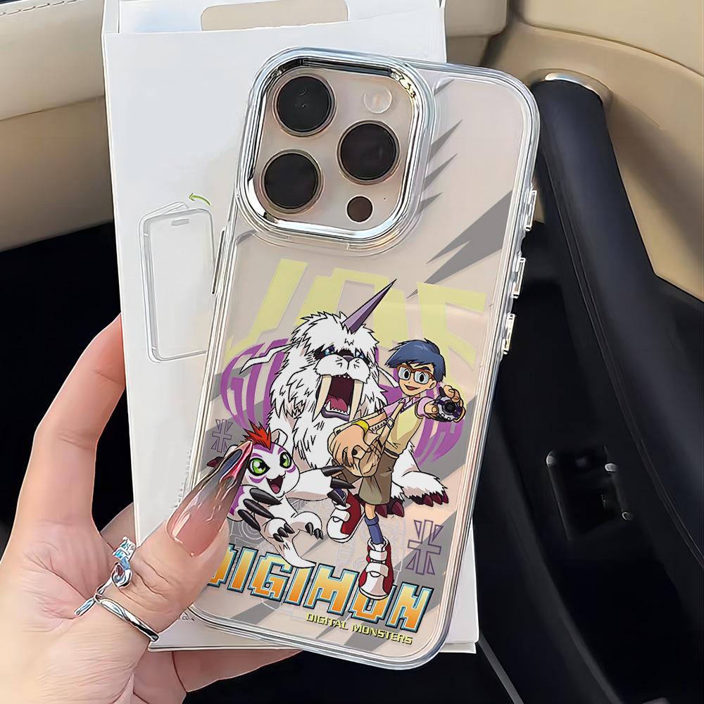 D-Digimon Agumon Phone Case For iPhone 17 16e 16 15 14 13 12 11 mini Pro Max X XR XSMAX 8 7 Air Plus Transparent Soft Cover