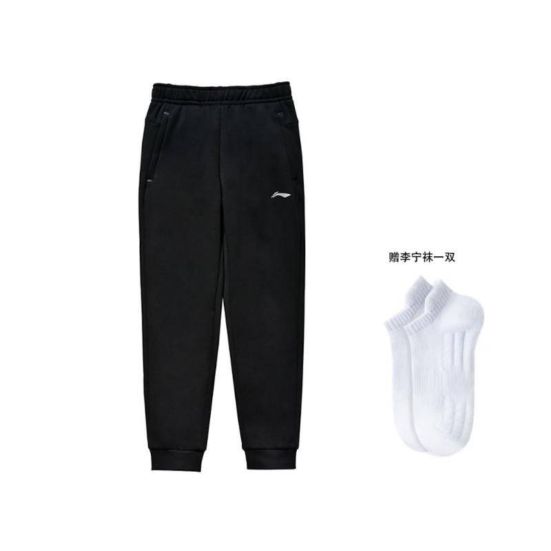 Мужские вязаные спортивные штаны Li Ning Черные YKLT397-1