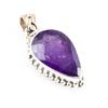 Натуральный африканский аметист, двухцветный кулон из стерлингового серебра 925 пробы, размер 1,2 дюйма, H2b37