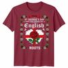 English St Georges Day Idea For Unisex Rose English Flag Tshirt
