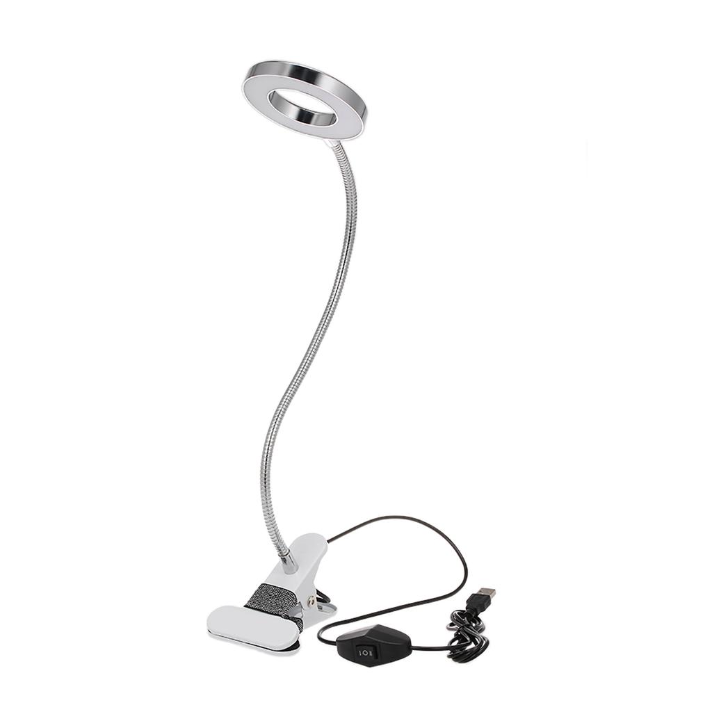 Desk Lamp Eye Protection Clamp Clip Light Table Lamp Bendable USB Powered Flexible Desk Lamp for