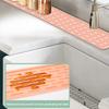 Силиконовый сливной коврик, противоскользящие канавки, быстросохнущий защитный коврик для кухонной мойки, безопасный для пищевых продуктов, большой размер, коврик для сушки посуды на столешнице