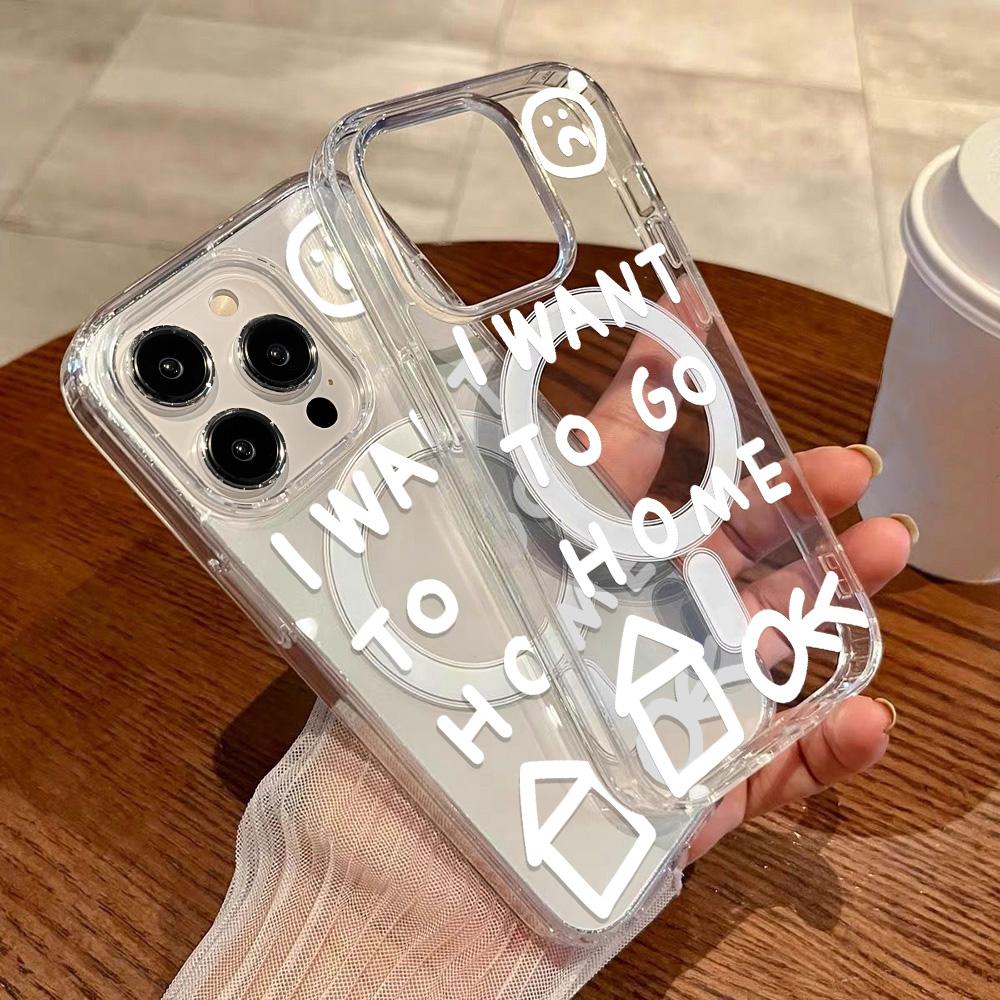Магнитный чехол для телефона для iPhone 12 14 16 17 Pro 17 16 15 14 13 12 Pro Max 12 13 14 15 16 Высококачественный противоударный чехол Полная защита Милый стиль