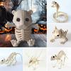 Halloween Decoration Mini Skeleton Bone Statues Poseable Rat Dog Spider Cat Owl Skeleton Figurine