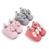 Baby Girls Shoes Soft Sole Infant Sneakers High-top Ankle Toddler Prewalker Newborn Bowknot First Walker Anti-slip Crib Shoes