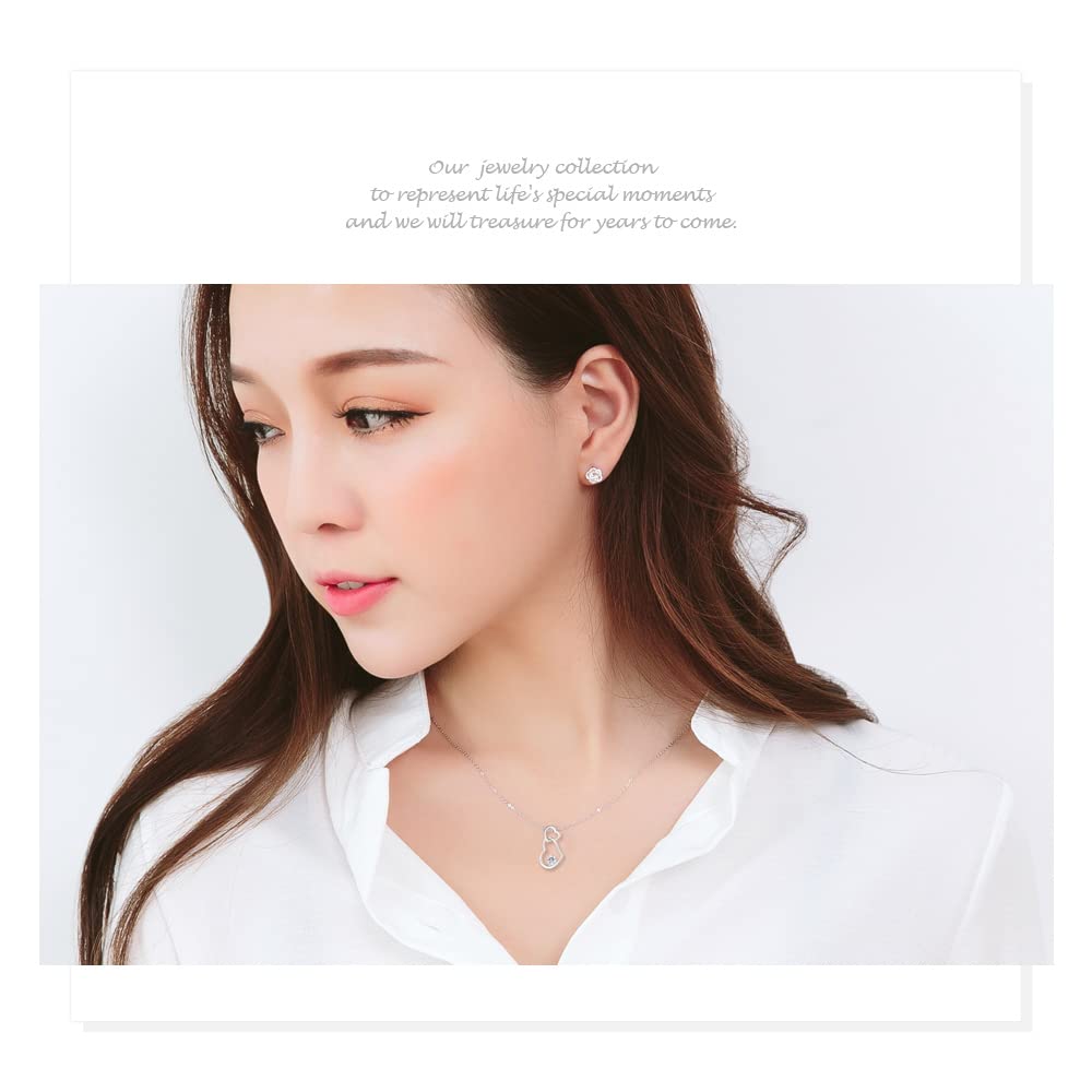 Ожерелье Ashley Jewelry, Стерлинговое серебро 925 пробы, Открытое сердце Двойное сердце Кулон, Стильное для женщин