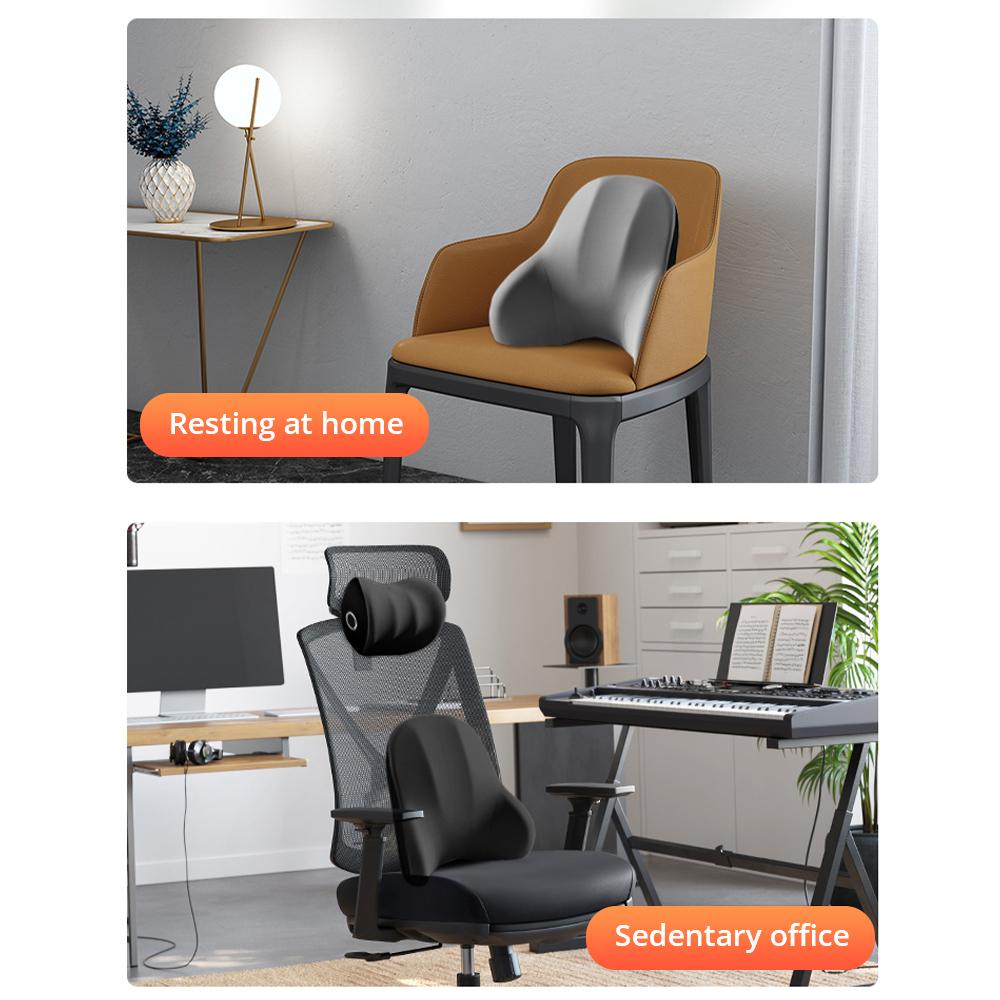 Электрическая массажная подушка для спины, вибрация для домашнего офиса, автомобиля, массажная подушка, пояснично-шейный матрас, облегчение боли