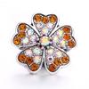 Кнопки-кнопки Clover LOVE Flower Crystal 20 мм из металла для браслета XH5145