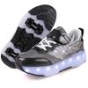 Girs LED Luminous Children's Rechargeable Running Shoes with Wheel Skates Multi Light Breatheable Boy