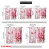 2pcs,2D Plane Printing Curtains&Window Treatment Crystal Roseburst Polyester Easy Install (without Rod) Home Decor Perfect for