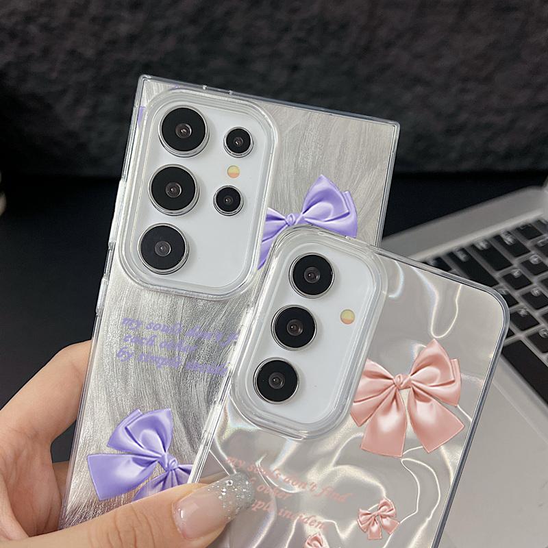 Тонкий чехол TPU с мягким краем и цветочным узором для Samsung S25 Ultra S24 FE S23 A56 A36 A16 A55, сверкающий перьями, ударопрочный, блестящий, жесткий чехол для задней панели из ПК