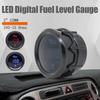 Universal 2inch 52MM Digital Display Car Fuel Level Gauge 240-33 Ohms Blue Led/Red Led 12V Fuel Level Gauge Backlit Illumination
