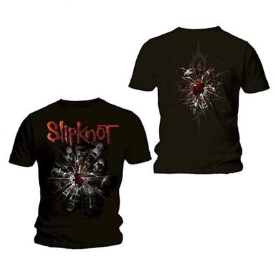 Slipknot - Shattered с принтом на спине - Черная футболка