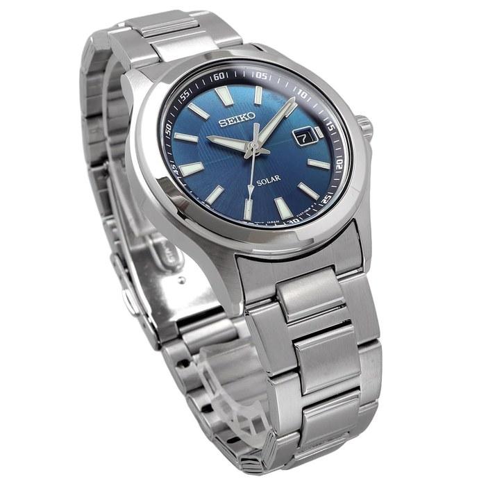 Seiko Солнечные кварцевые часы SBPN071 Серебристо-синие Мужские