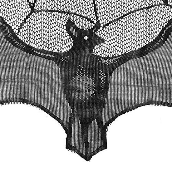 Хэллоуин занавес летучая мышь паутина декор черное кружево дом с привидениями вечеринка на Хэллоуин