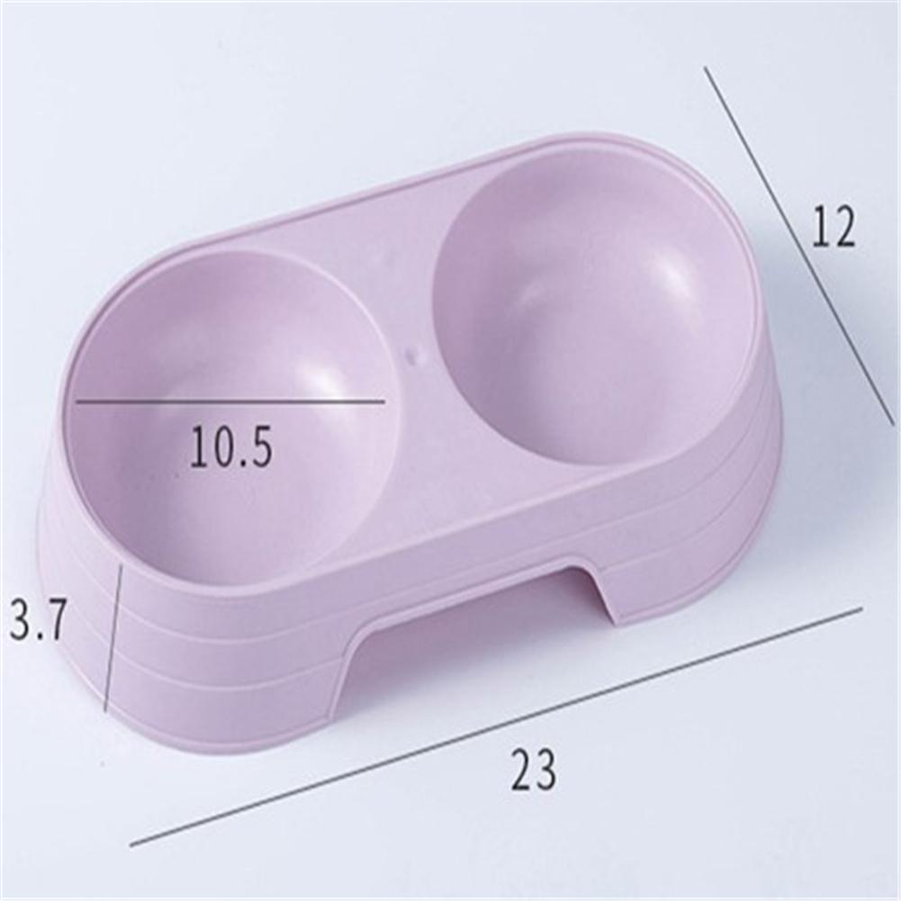 Double Bowl Food Feeder Pet Drinking Tray Feeder For Cats Dogs Supplies