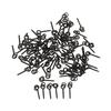 100Pcs Threaded Boilie Bait Screws for Carp Hair Rigs Hooks Carp Fishing Terminal Tackle