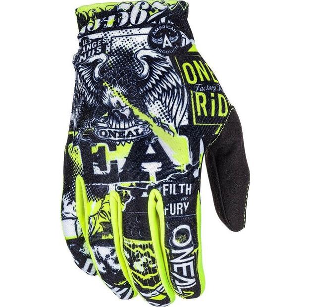 Велосипедные перчатки O'Neal Matrix Attack (black/yellow)