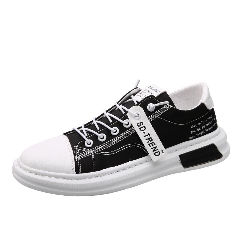 Мужская модная парусиновая обувь Four Seasons Корейская дышащая мягкая подошва Повседневная обувь для сноубординга Студенческая универсальная модная обувь для ходьбы