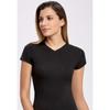 ILKE 2263 Женская футболка из лайкры с v-образным вырезом, 10 шт.