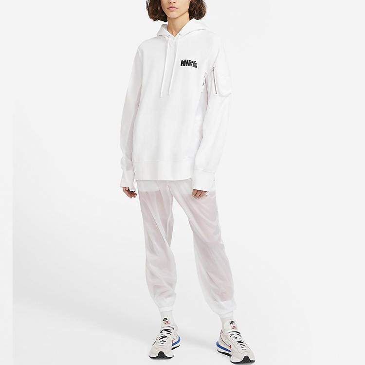 Nike Толстовка с капюшоном X Sacai, белые мужские топы CW2419-100