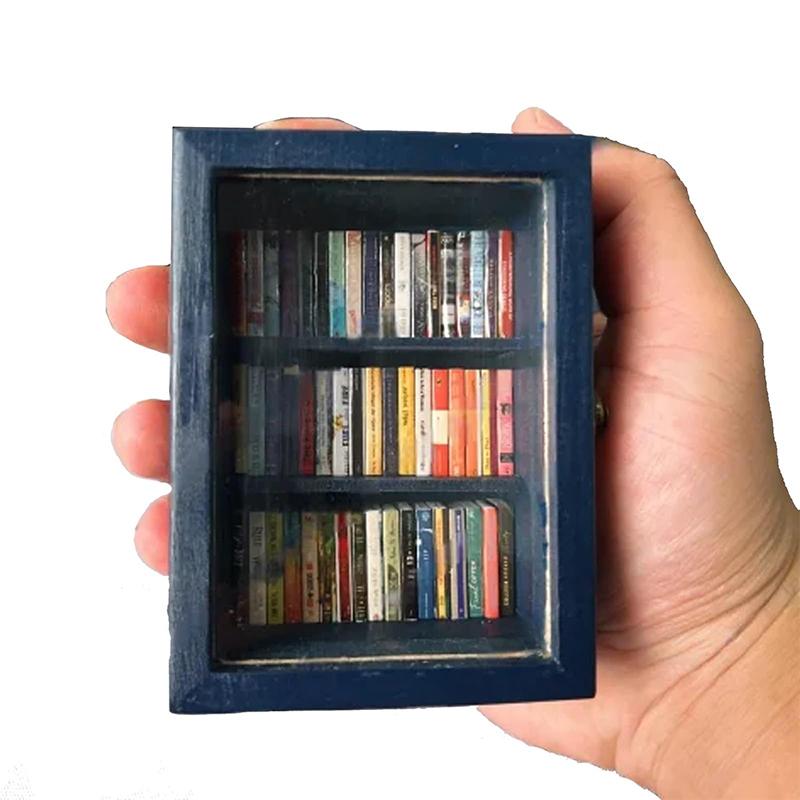 Креативная книжная полка против беспокойства, миниатюрная книга, спичечные коробки, подарок, избавьтесь от беспокойства, украшение кукольного дома, подарки