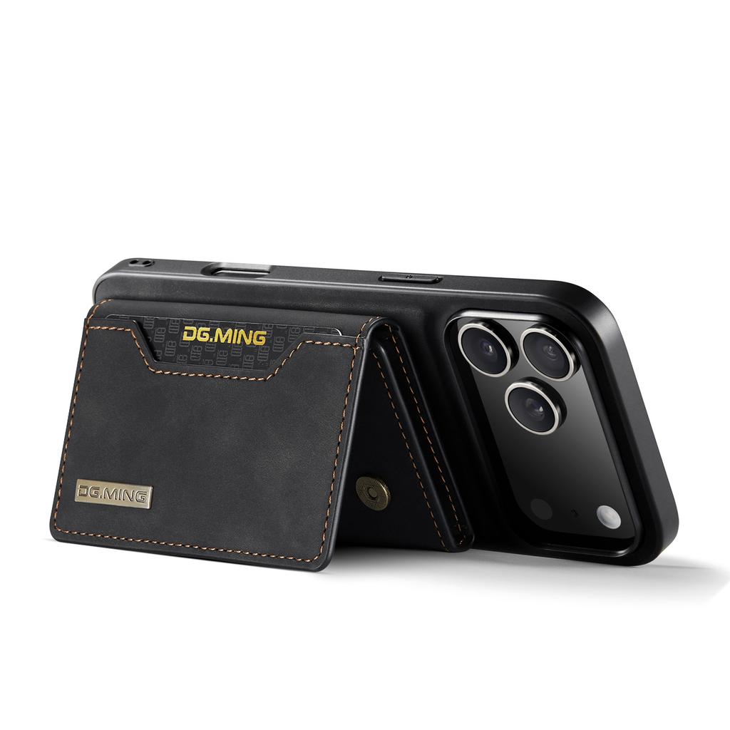 Серия DG.MING M2 для iPhone 17 Pro Max Чехол PU+PC+TPU Чехол для телефона Съемный кошелек
