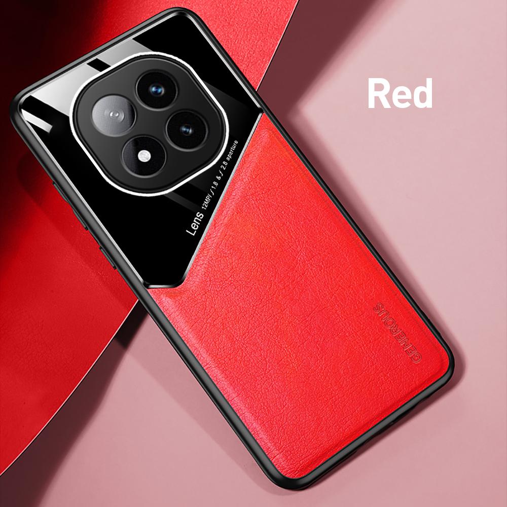 Чехол Redmy Note14Pro 5G 4G Кожаный с Магнитным Держателем Чехол для Redmi Note 14 Pro Plus Pro+ 5G ТПУ Мягкий Каркас Защита Fundas