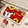 Facai Money Bag Imitation Cashmere Bathroom Floor Mat Entrance Entrance Door Mat Water-absorbing and Dirty-resistant Floor Mat Household Floor Mat