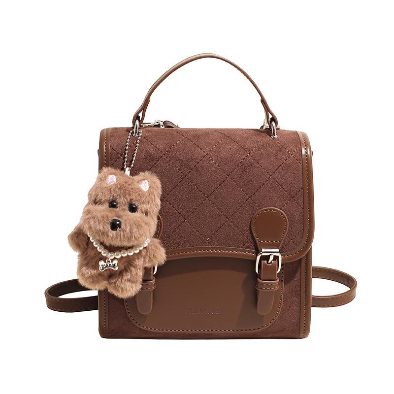 Рюкзак для поездок на работу 2025 новый рюкзак ретро мода ромбовидный школьный рюкзак студент колледжа чувство высокого класса для выхода из дома сумочка