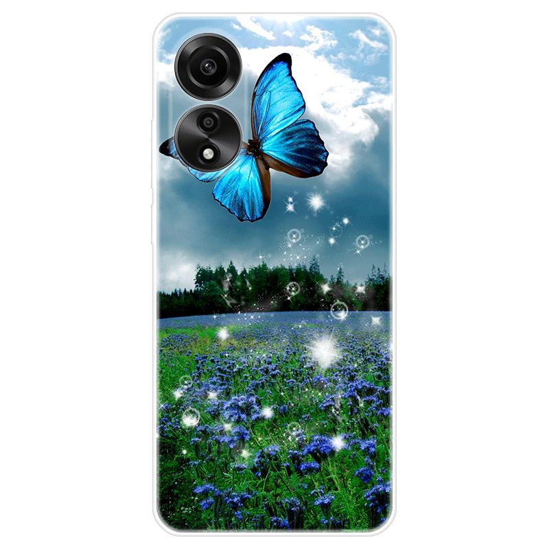 Для OPPO A58 A 58 4G чехол Мягкая силиконовая задняя крышка Мультяшный чехол для телефона Разнообразие