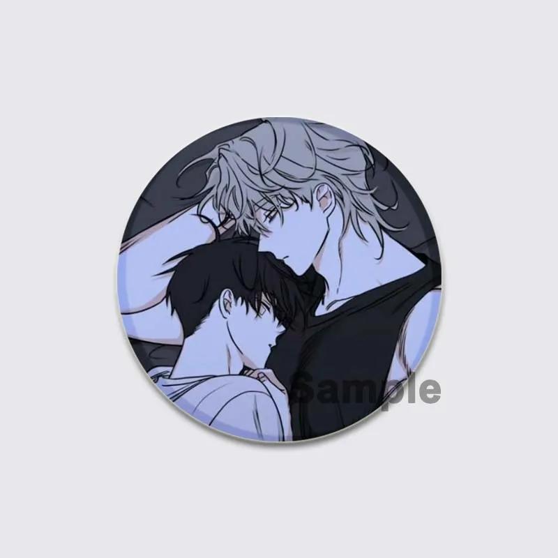 32/44/58mm BL Anime Low Tide In Twilight Badge Cartoon Brooches On Backpack Clothes Handmade Round Enamel Pins for Jewelry Gift Accessory