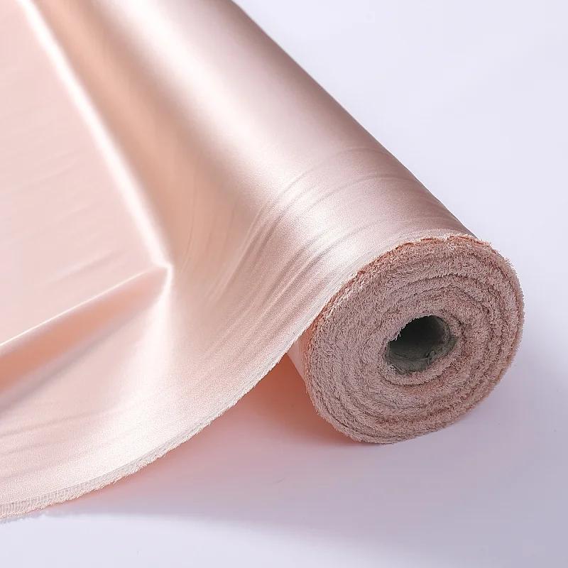 22 Момме 100% чистый шелк тутового шелкопряда ткани шармез текстильная вышивка одежда простая атласная шелковая ткань 100x114 см