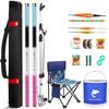 Beginner's Multi-Section Fishing Rod Set with Gear and Tackle Supplies