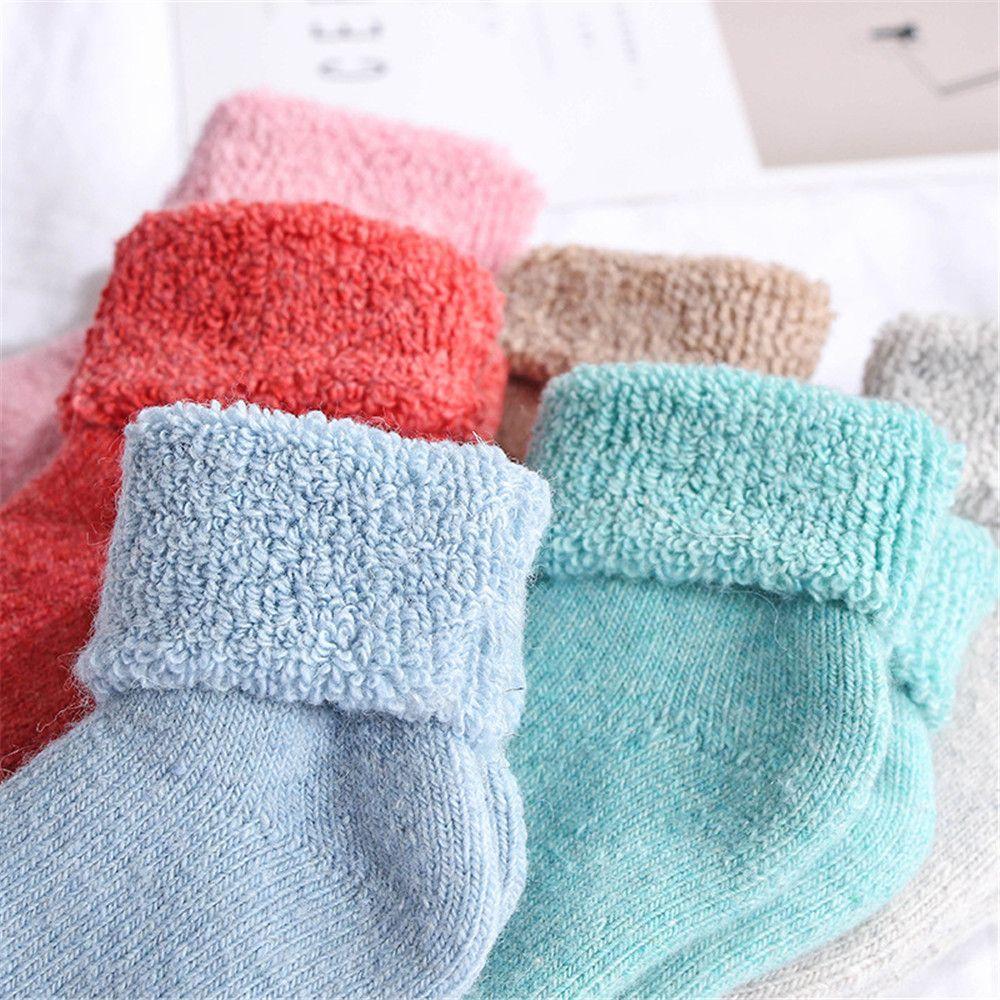 Winter Comfortable Soft Thick Warm Snow Floor Socks Childen Baby Stocking Kids Woolen Socks