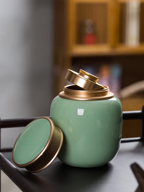 Chaxun Ceramic Sealed Tea Caddy Gift Set