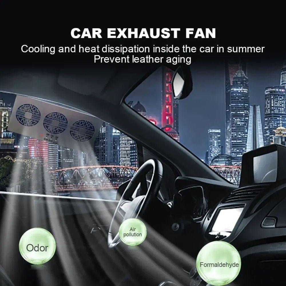 Vehicle Cooling Solar Powered Car Fan Solar Powered Cooling Fan Car Exhaust Fan Vehicle Cooling