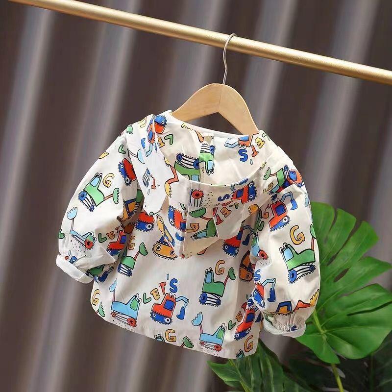 Модный детский ветрозащитный плащ в корейском стиле: Модная куртка для мальчиков и девочек на весну/осень 2023