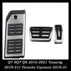 For Q7 SQ7 Q8 2016-2021 Touareg 2019-21/ Porsche Cayenne 2018-21 Car Accessories Fuel Gas Brake Footrest Pedal Cover Plate