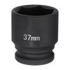 Deep 6-Point Impact Socket, 3/4" Drive, 37mm Metric, 40Cr Alloy Steel Spindle Axle Nut Impact Socket