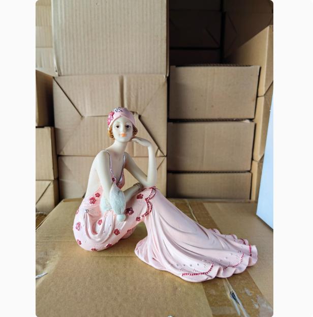 Европейские смоляные статуэтки Аксессуары Девушка Красота Персонаж Дом Гостиная Стол Фигурки Ремесла Украшение Свадебные Подарки на День Рождения