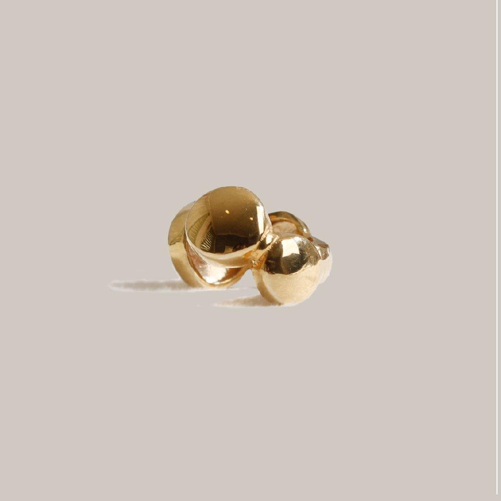 J-Nui Jay Bubble Ear Cuff 14K Gold Plated