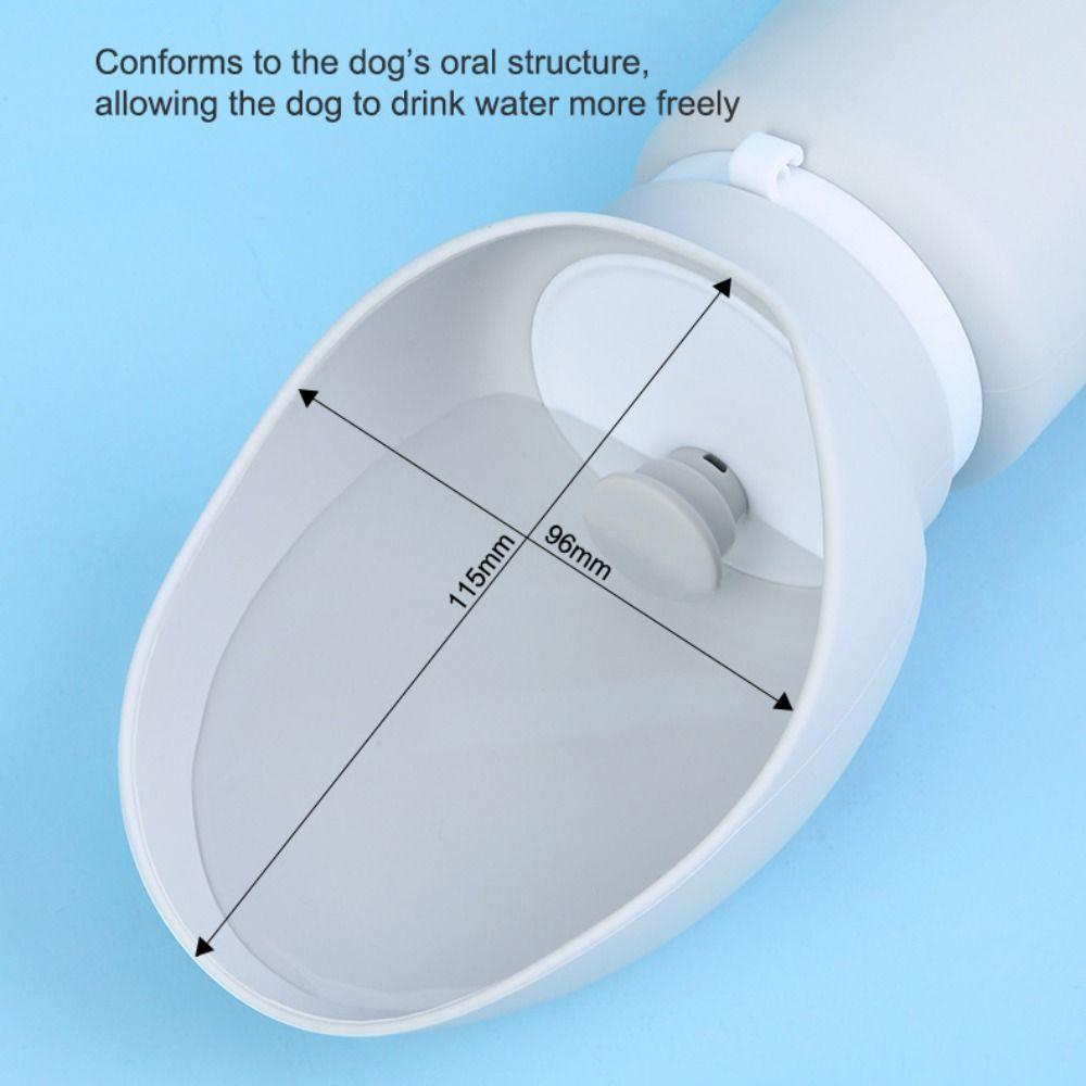Folding Pet Water Bottle 550ml Water Dispenser Cup High Volume Pet Walking Mug  Travel